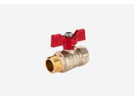 Шаровый кран Ду 15, ВР-НР 1/2" бабочка SANEXT
