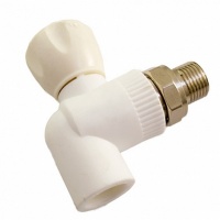 Кран для радиатора угловой ПП 25x3/4"