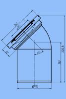 W4220 Труба фановая 110x45°