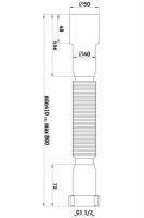 K106 Гибкая труба 1 1/2x40/50