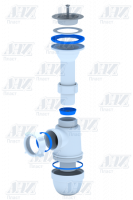 C0500 Сифон Ани 1 1/2"x40