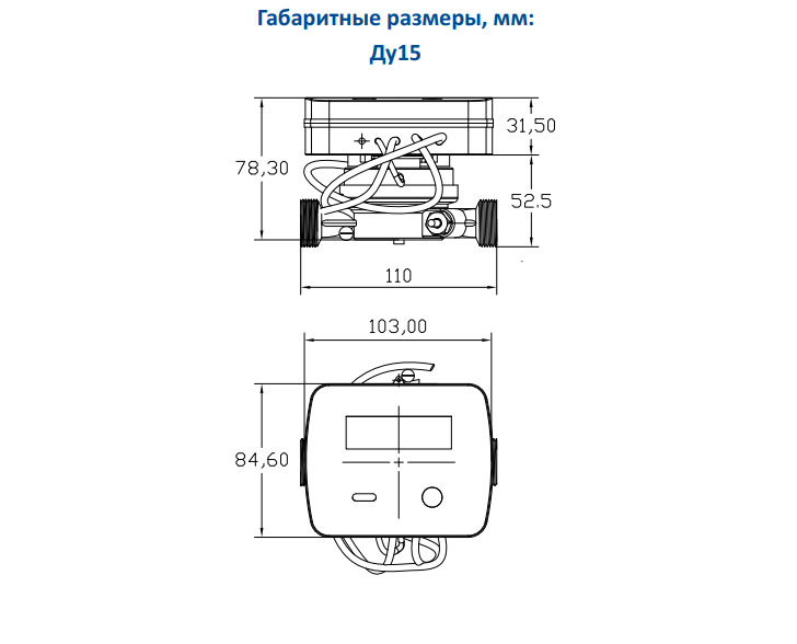 Габаритные размеры ду15 МОНО СМ1.png